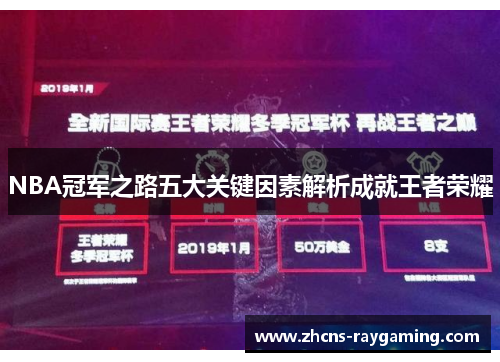 NBA冠军之路五大关键因素解析成就王者荣耀