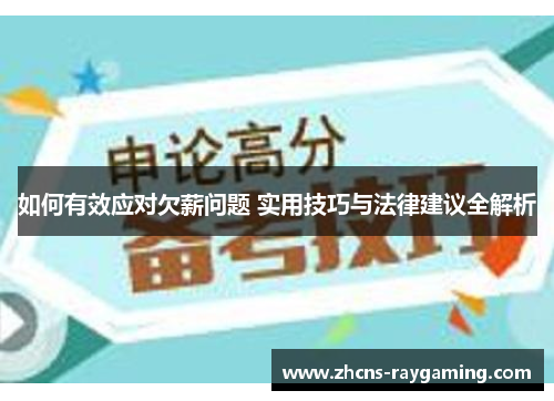 如何有效应对欠薪问题 实用技巧与法律建议全解析